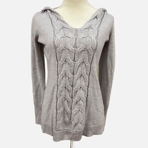 New York & Company Grey hooded sweater